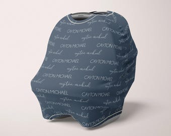 Personalized Baby Car Seat Cover - Name Car Seat Cover - Nursing Cover - Highchair cover - Shopping Cart cover - Monogram Car Seat Cover