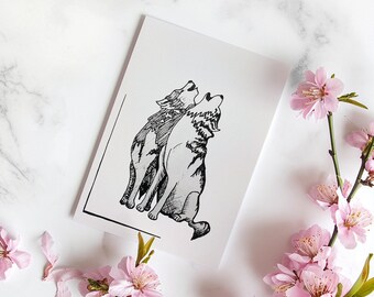 Baby I’m Howling For You greeting card