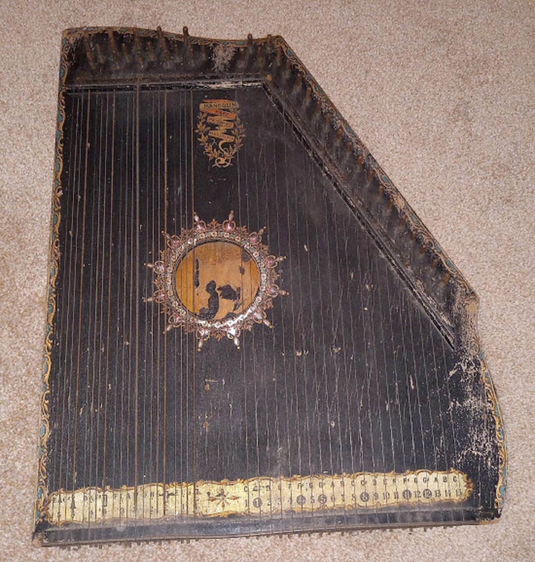 Antique Mandolin Harp Patented 1894musical Instrument or Wall Etsy