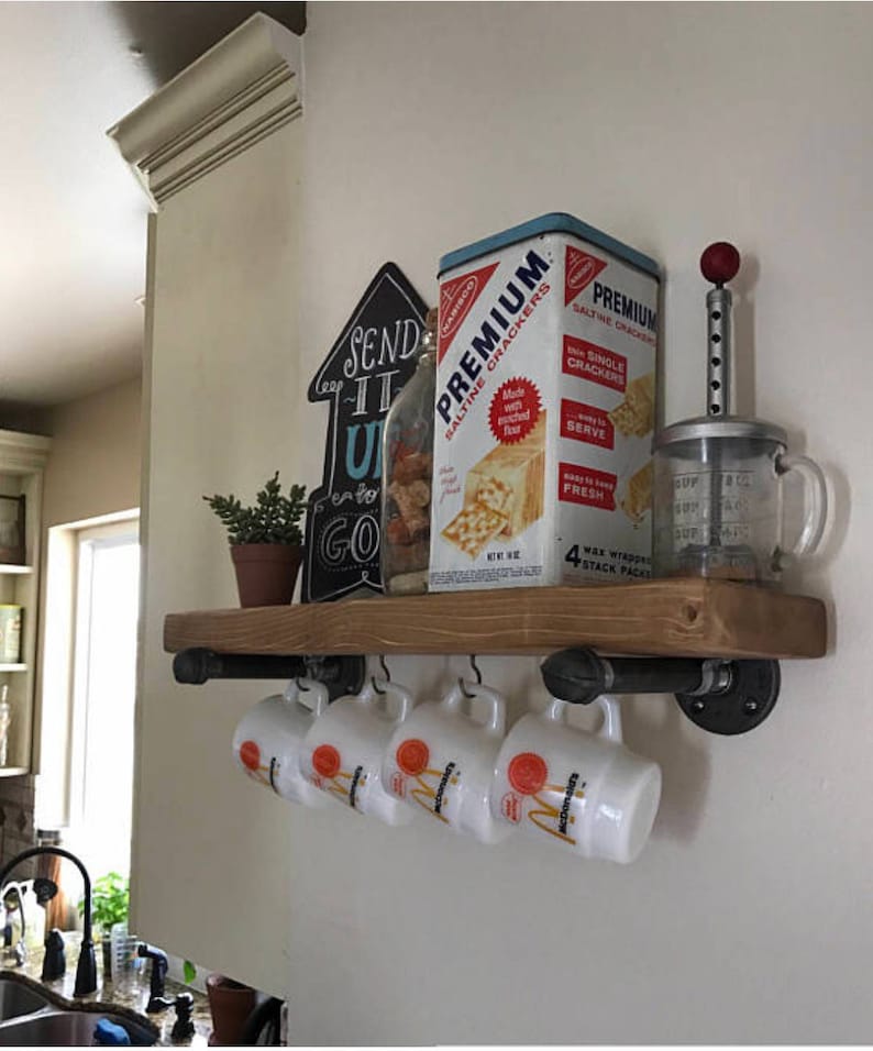 Kitchen Shelf Rustic Floating Shelves 8 depth Floating Shelves Farmhouse Floating Shelf Wall Ledge