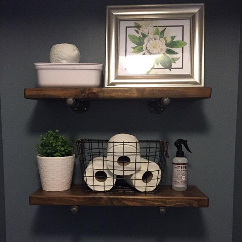 Kitchen Shelf Rustic Floating Shelves 8 depth Floating Shelves Farmhouse Floating Shelf Wall Ledge