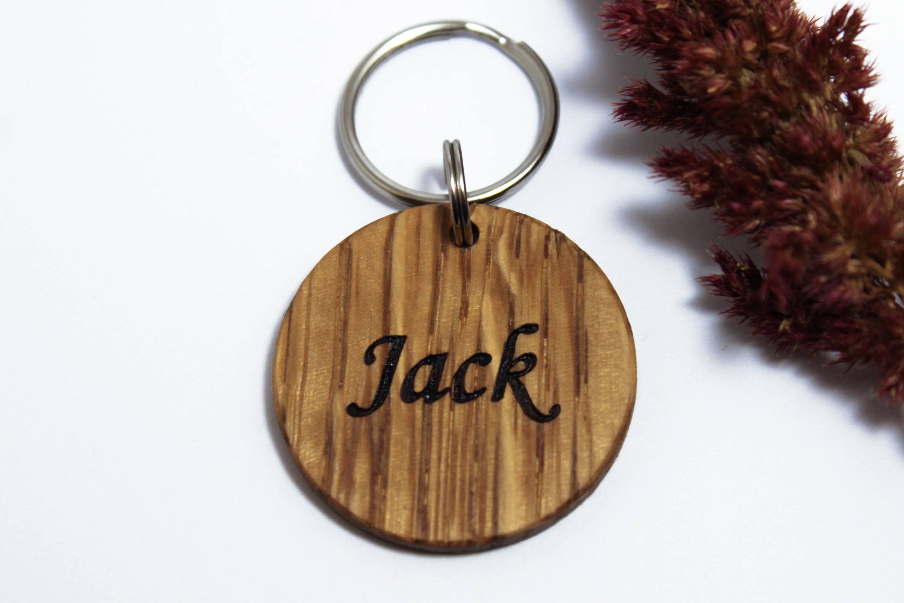 wooden dog tags