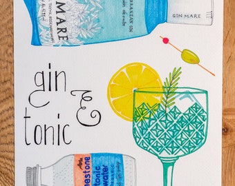 Gin Tonic Mare Illustrated Recipe