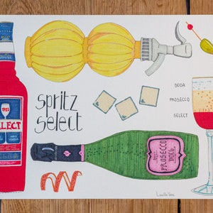Spritz Selecteer geïllustreerd recept