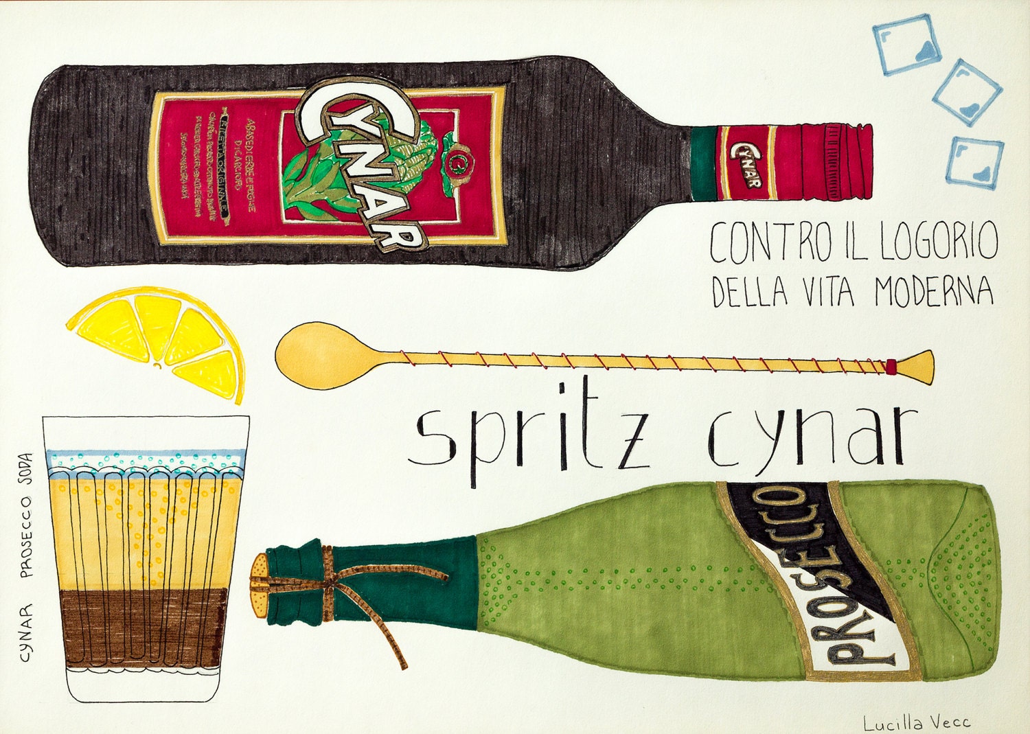 Spritz Cynar Illustrated Recipe Etsy Hong Kong Spritz Cynar Illustrated Recipe Etsy Hong Kong