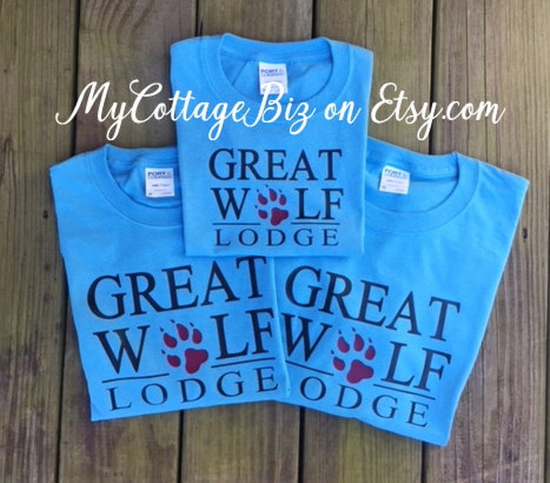 Great Wolf Lodge Vacation TShirts Choice of Colors Short Great Wolf Lodge Vacation TShirts Choice of Colors Short