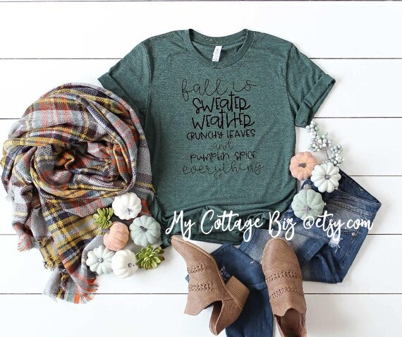 Fall Is Bella Canvas Tshirt Christian Tees Heather Etsy