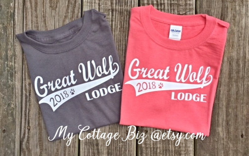 Great Wolf Lodge Vacation TShirts Short Sleeve Tees Etsy Great Wolf Lodge Vacation TShirts Short Sleeve Tees Etsy