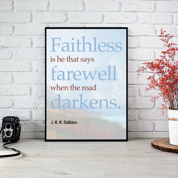 Jrr Tolkien Quotes Wall Art Inspirational Quote Bedroom Wall Decor Wall Decor