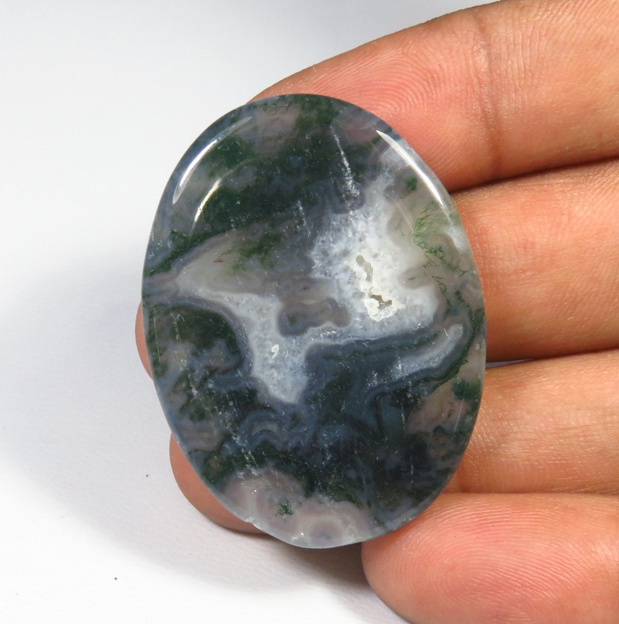 Natural Moss Agate. WONDERFUL Moss Agate Gemstone. Moss | Etsy