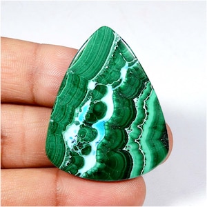 Cabochon di crisocolla e malachite. Malachite crisocolla naturale verde blu. Unico! Pietra preziosa malachite crisocolla. Gioielli. 85 ct KB-10013