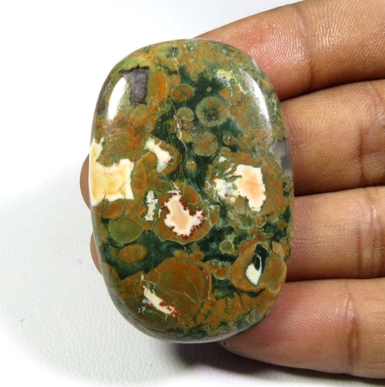 Cushion Shape Rhyolite Jewelry Use Rhyolite Jasper Cabochon Rhyolite Jasper 80 Cts KB-3178 Natural Rhyolite Jasper Gemstone Designer