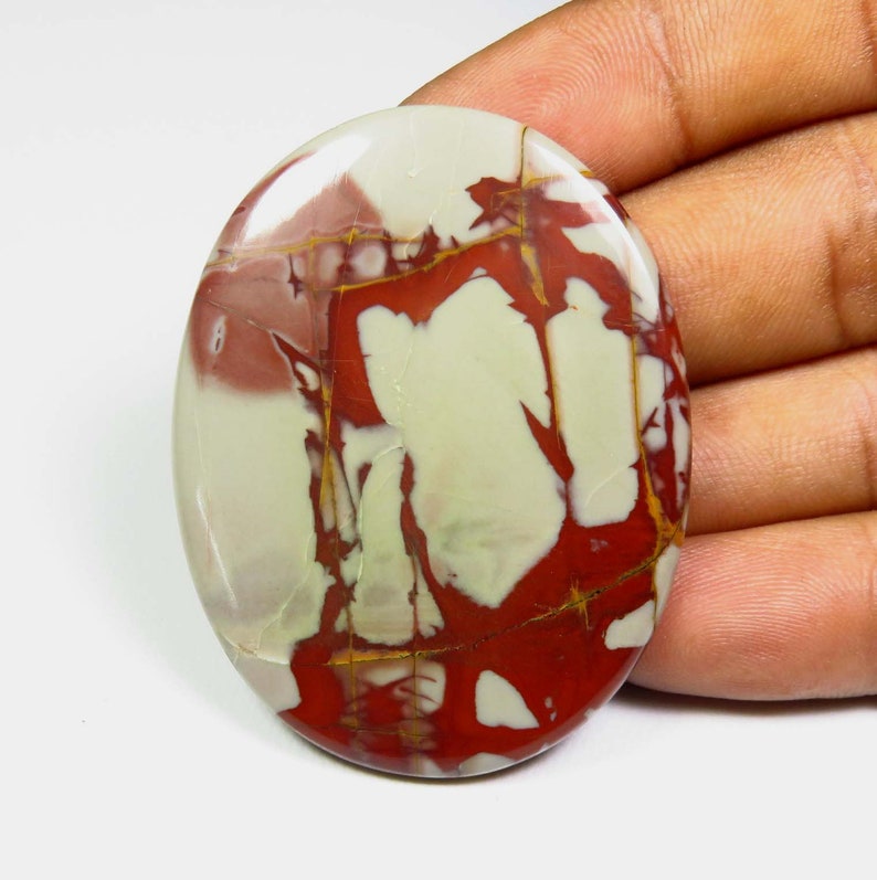 KB-3758 48x37mm Natural Noreena Jasper Cabochon Oval Noreena Jasper Loose Jewelry Use AAA+ Noreena Jasper Noreena Jasper Gemstone