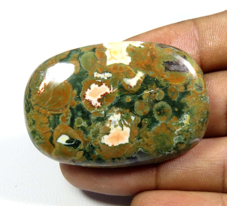 Cushion Shape Rhyolite Jewelry Use Rhyolite Jasper Cabochon Rhyolite Jasper 80 Cts KB-3178 Natural Rhyolite Jasper Gemstone Designer