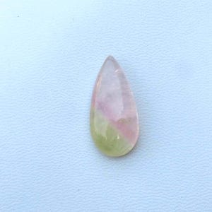 Natural Pink Morganite. Bio Morganite Cabochon. Massive! Morganite Gemstone. 28x13.50mm. Pear Shape Healing Morganite For Jewelry. KB-6431