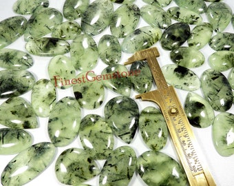 Green Prehnite. Prehnite Cabochon. Natural Rutilated Prehnite. Prehnite Gemstone. Mix Shape Prehnite Wholesale Lot 1 To 112 Pcs For Jewelry.