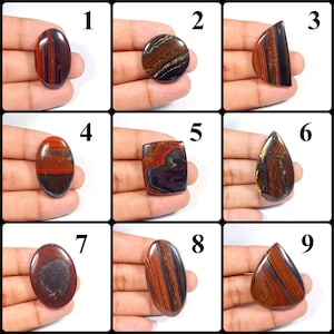 Ojo de tigre de hierro marrón amarillento. Cabujón de tigre de hierro. ¡Enorme! Piedra preciosa de tigre de hierro natural. Forma mixta de tigre de hierro para joyería. Variación