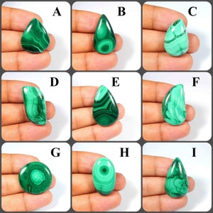 Malachite. Malachite Gemstone. Natural Green Malachite Cabochon. Top Designer! Mix Shape Polished Malachite Loose Jewelry Making. Variation