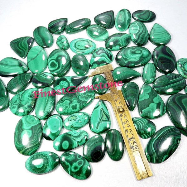 Natural Green Malachite Cabochon. Trendy! Malachite Gemstone. Malachite. Wholesale Lot Malachite Loose For Jewelry 35 Cts To 5000 Cts