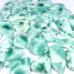 O melhor! Cabochão Hemimorfita. Larimar Design Hemimorfita. Pedra preciosa hemimorfita azul celeste. Lote atacado de hemimorfita de 35 a 5.000 Cts
