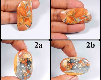 Maligano Jasper Gemstone. Maligano Jasper. Massive! Natural Maligano Jasper Cabochon. Mix Shape Maligano Jasper Jewelry Use. Variation