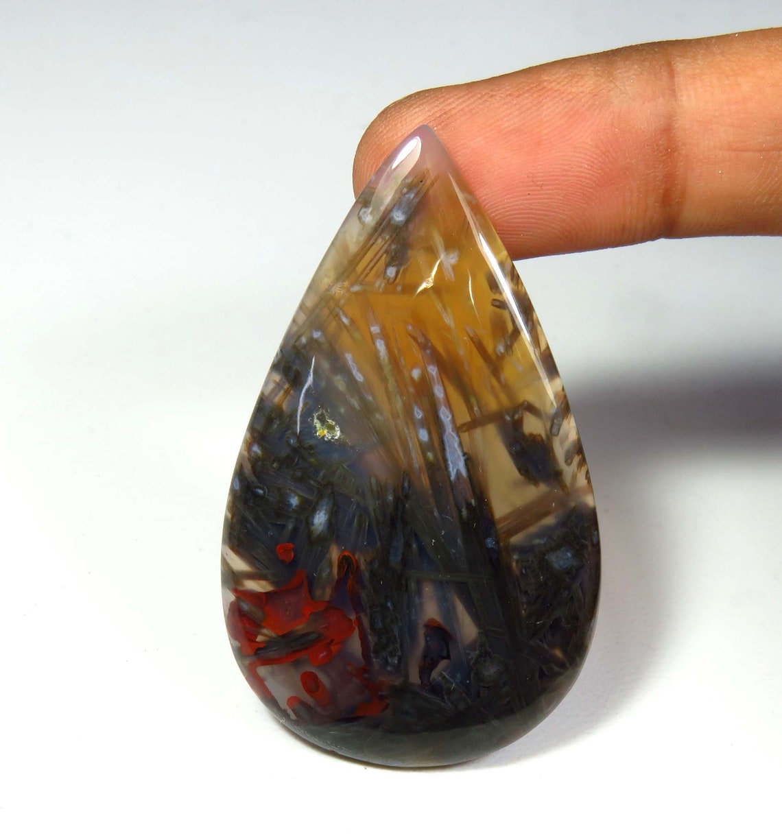 Pseudomorph Agate Cabochon. Natural Stick Agate Gemstone. AAA | Etsy
