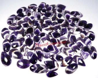 Bio Purple Amethyst Lace Agate. Designer! Amethyst Lace Agate Cabochon Gemstone. Natural Amethyst Wholesale Lot 35 Cts To 1 KG For Jewelry