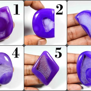 Lila Onyx Druzy Achat Cabochon. Exotisch! Lila Achat Druzy. Achat Druzy Cabochon. Onyx Druzy Edelstein Edelstein lose. Abwandlung.