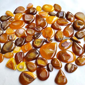Gele onyx druzy agaat geode edelsteen. COLLECTIE! Druzy edelsteen gele agaat. Natuurlijke agaat Onyx Druzy Cabochon Groothandel Lot van 1 tot 56 stuks