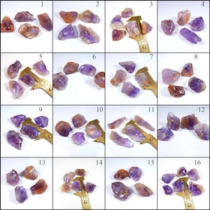 Ametrin Rohstein. Natürliche Ametrin Rough. Einzigartig! Bio Color Ametrin Edelstein. Lila Ametrin. Abwandlung