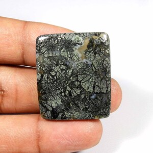Marcasiet edelsteen. Charmante ~ Marcasiet cabochon. Natuurlijke grijze kleur marcasiet. Kussenvorm Healing Marcasiet Sieraden Gebruik. 49 kt KB-8032