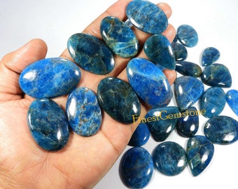 Natural Neon Blue Apatite. Top Quality! Apatite Cabochon. Neon Blue Apatite Gemstone. Mix Shape Polished Apatite Wholesale Lot 1 To 88 Pcs.