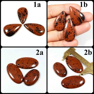 Rood mahonie. Mahonie obsidiaan edelsteen. Elegant~ natuurlijke mahonie obsidiaan cabochon. Mix vorm groothandel partij mahonie voor sieraden: