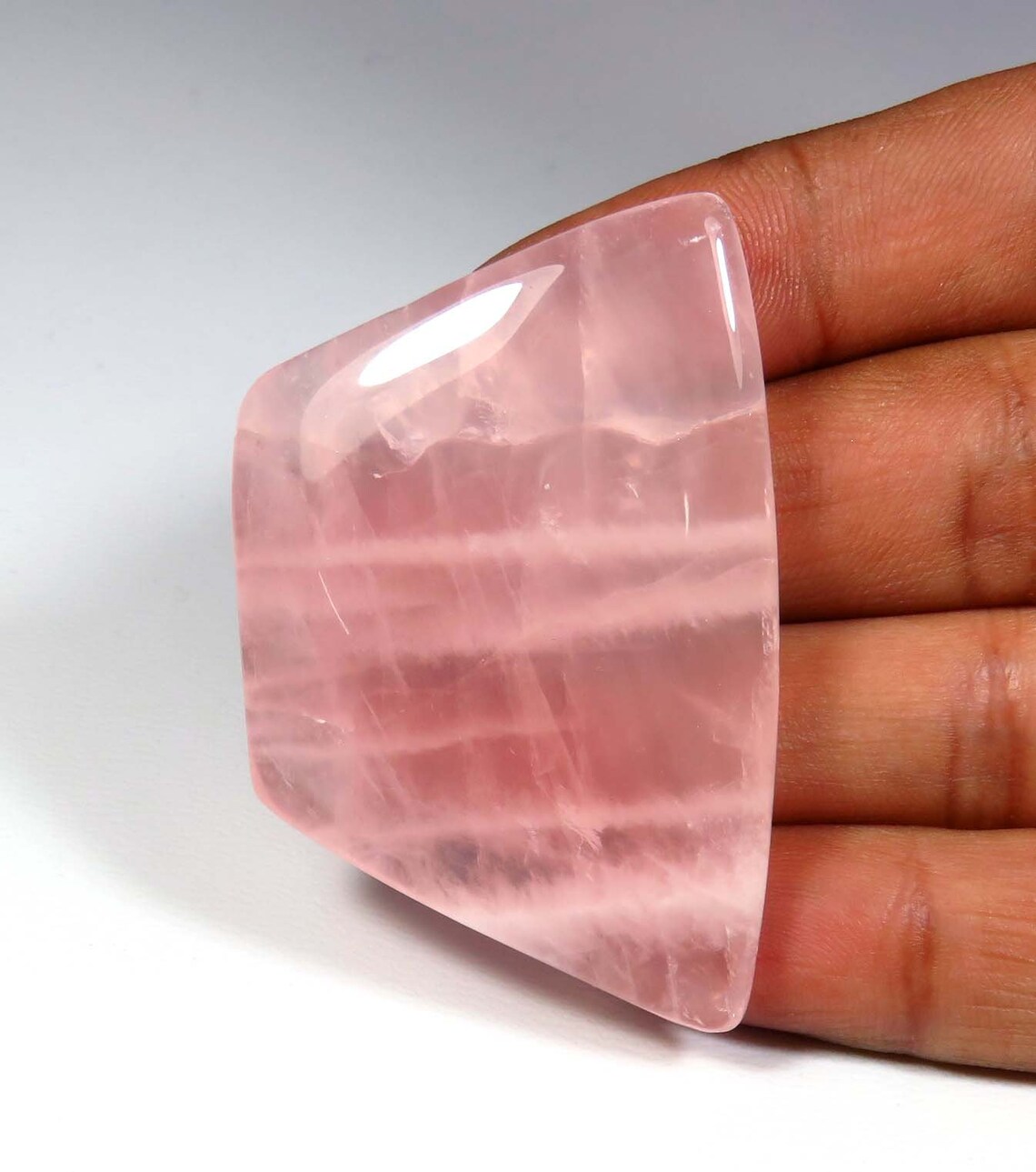 Rosa Rosenquarz Würfel 2 Stück - Handgeschnitzte Kristall Würfel Geschenk