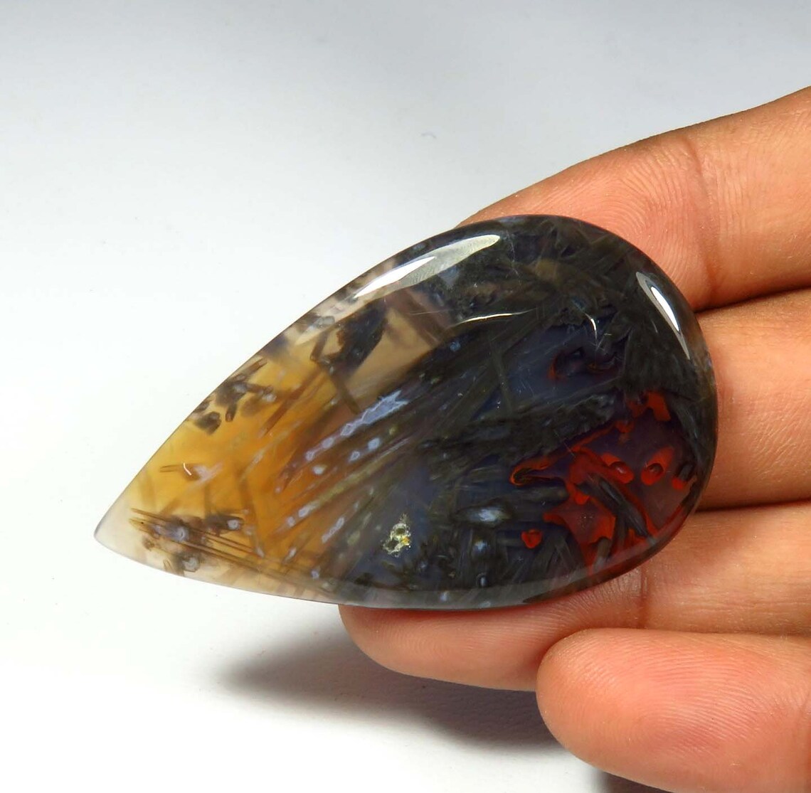 Pseudomorph Agate Cabochon. Natural Stick Agate Gemstone. AAA | Etsy