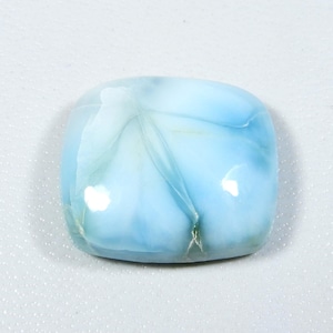 Geweldig~ Larimar. Natuurlijke larimar. Hemelsblauwe larimar-edelsteen. Trendy! Larimar cabochon. Kussenvorm Larimar voor sieraden. 21 kt KB-9173