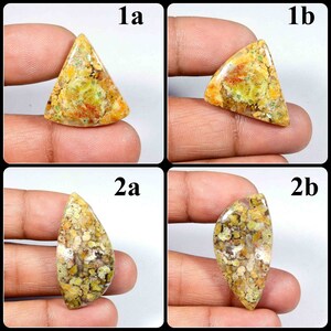 Calico kant agaat cabochon. Natuurlijk calicokant. Bruine calicokant agaat edelsteen. Mix vorm calico handgemaakt voor sieraden. Variatie: