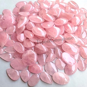 Pedra preciosa de quartzo rosa rosa. EXÓTICO! Cabochão de quartzo rosa natural. Cristal de quartzo rosa com formatos mistos, preço de atacado, lote avulso. 500 unidades, 9 peças.