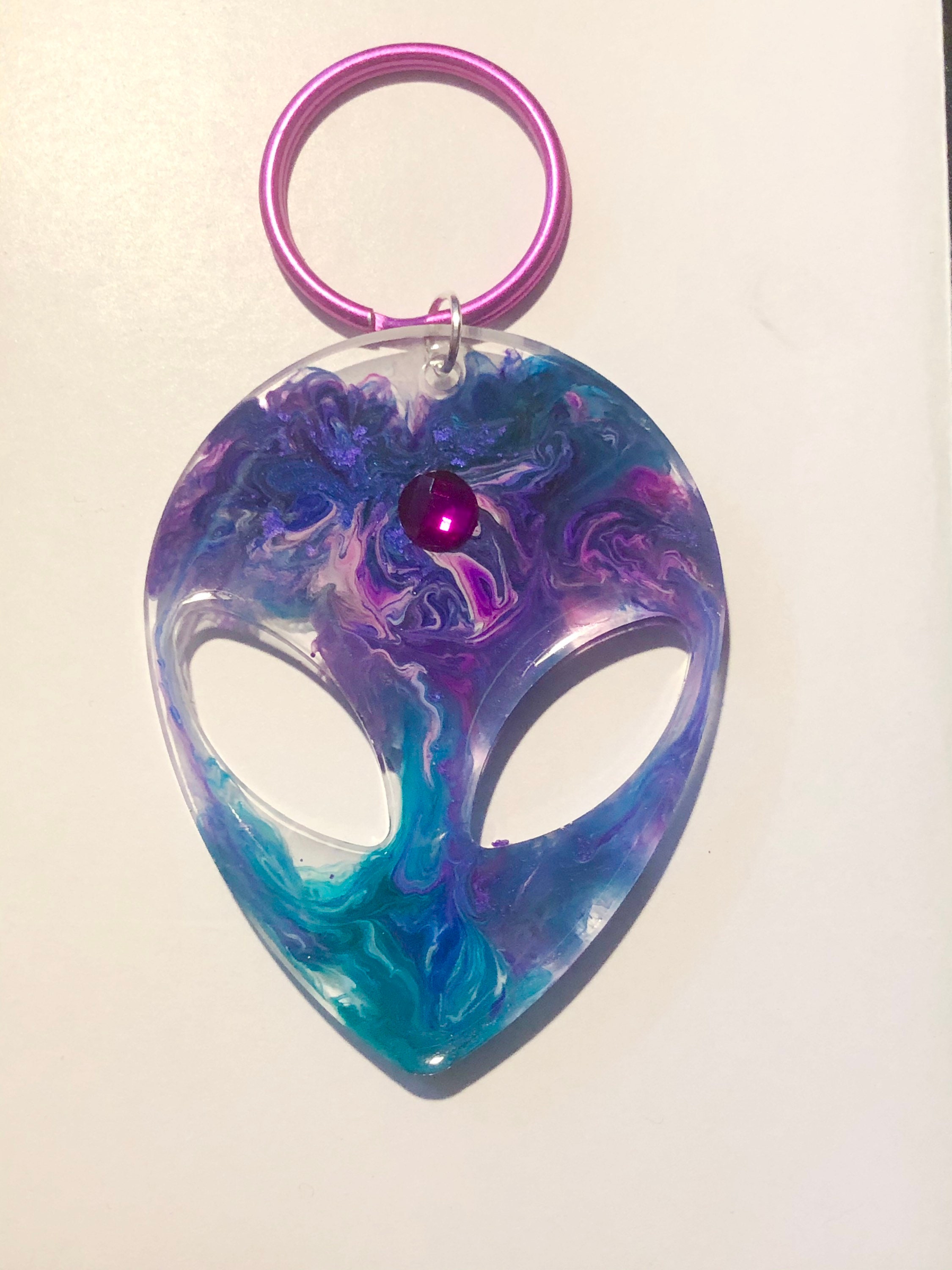 Alien Head Keychains - Etsy
