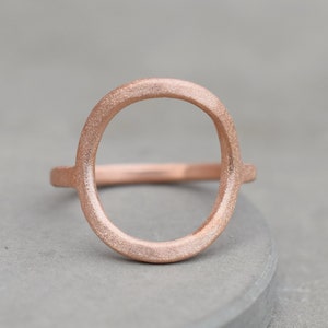 Rose gold ring, circle ring, minimalist ring, simple ring, rose gold jewelry, eternity ring, promise ring, sterling silver ring, everyday