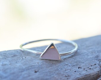 Triangle Stacking Ring Sterling Silver - Etsy