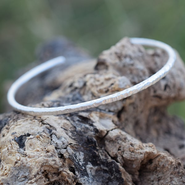 Hammered Metal Bracelet Etsy