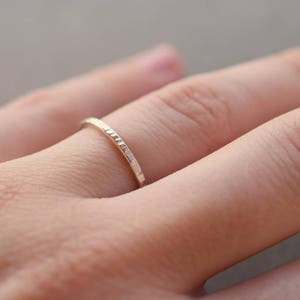 Hammered sterling silver ring, stackable band silver ring, 1.5 mm thick stacking ring, stacker ring, silver 925 ring, minimalist ring
