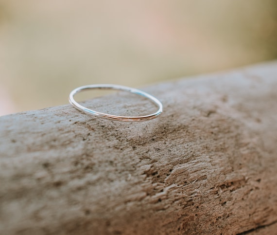 Skinny sterling silver rings deals
