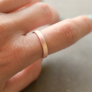 Copper ring, raw copper band ring, simple ring, raw copper ring image 4