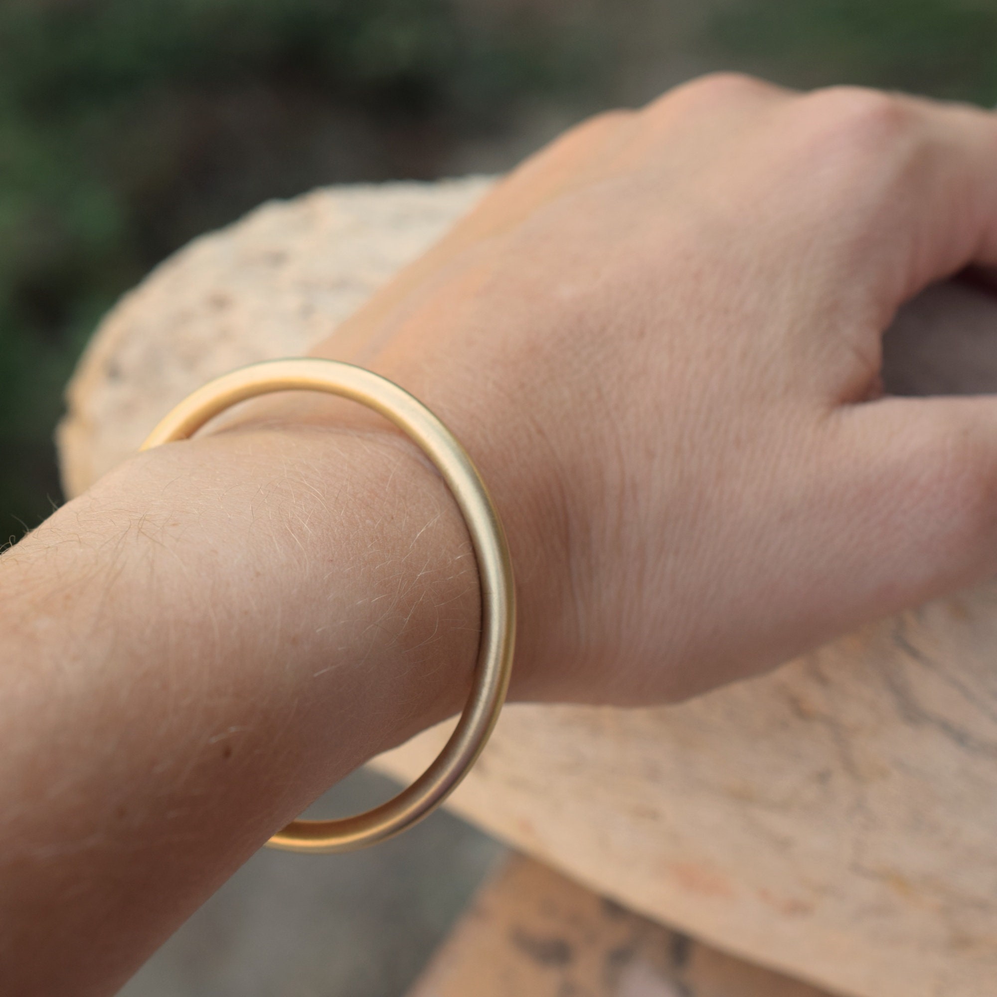 Round Wire Bangle - Etsy Canada