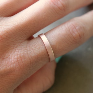Copper ring, raw copper band ring, simple ring, raw copper ring image 3