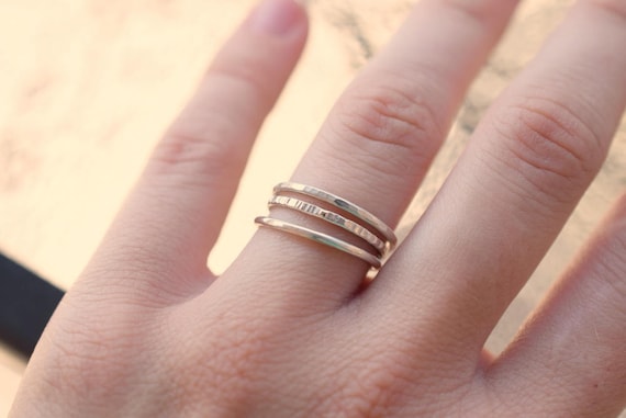 Damen Ring echt Silber 925 Sterling mit Peridot Quarz Rauchquarz und Perle