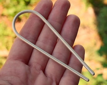 Handmade Minimal Sterling Silver Hair Pin, Bridal Accessory