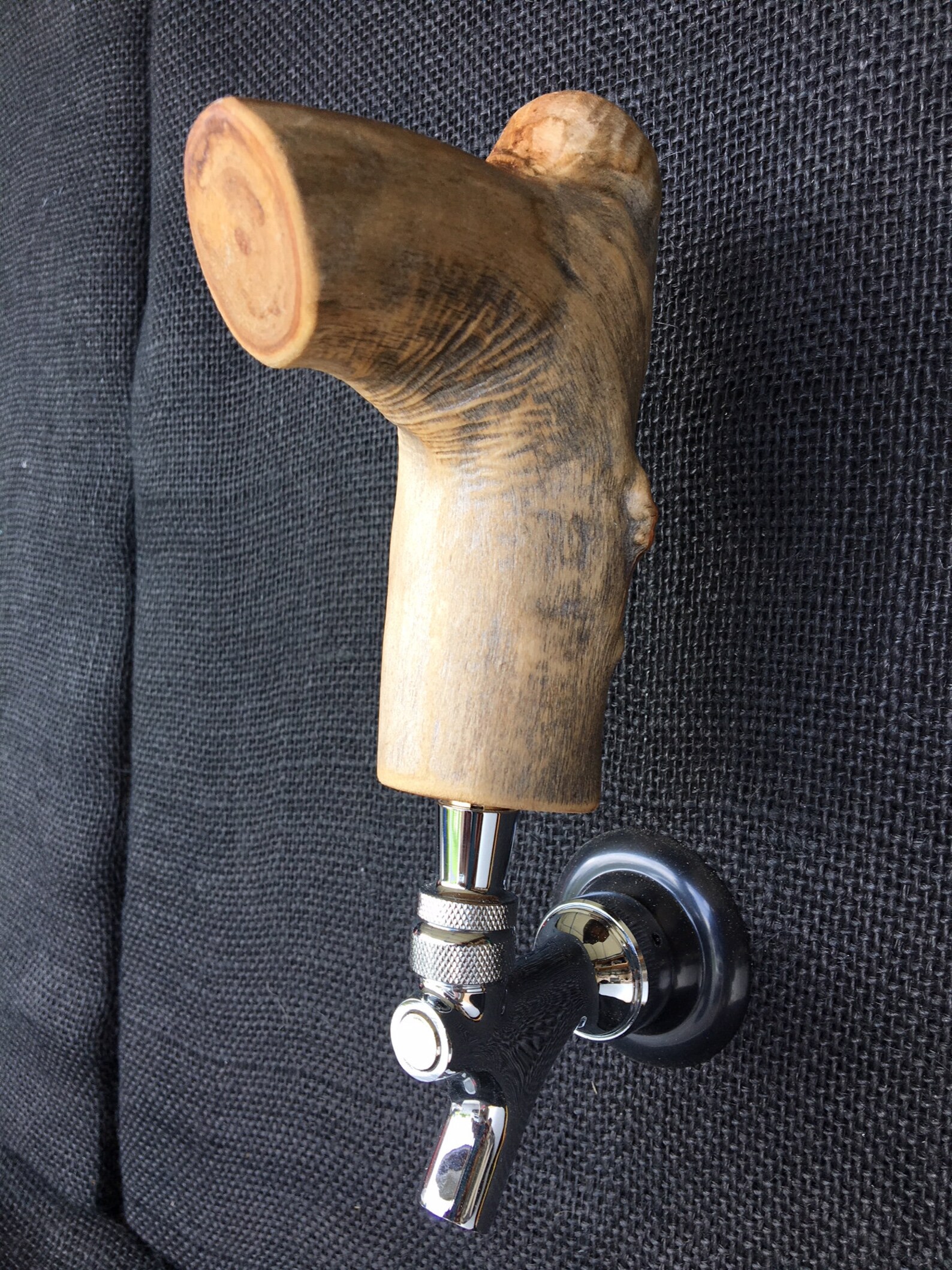 Driftwood Beer Tap Handle With Threaded Brass Insert 56 Etsy